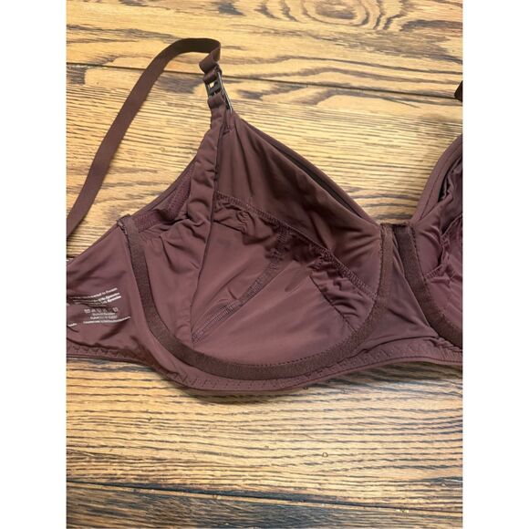Simple Wishes Brown SuperMom Fixed Padding Nursing Pumping T-Shirt Bra Size 32F - Picture 3 of 5